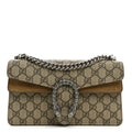 GG Supreme Monogram Suede Crystal Small Dionysus Shoulder Bag Beige Ebony Taupe wholesalehk.shop