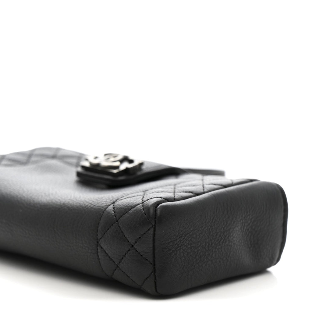 Calfskin Boy Reverso Mini Pochette Black wholesalehk.shop