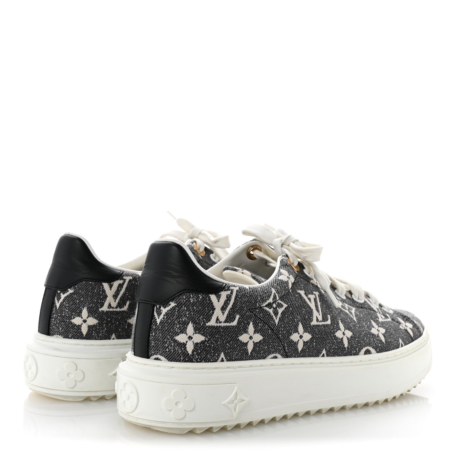 Denim Monogram Time Out Sneakers 39 £¨ Direct shipment via from wholesalehk.shop