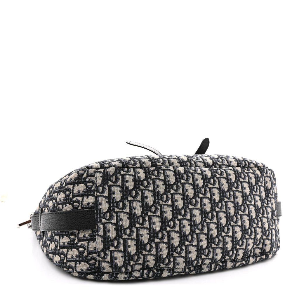 Oblique Soft Saddle Bag Beige Blue wholesalehk.shop