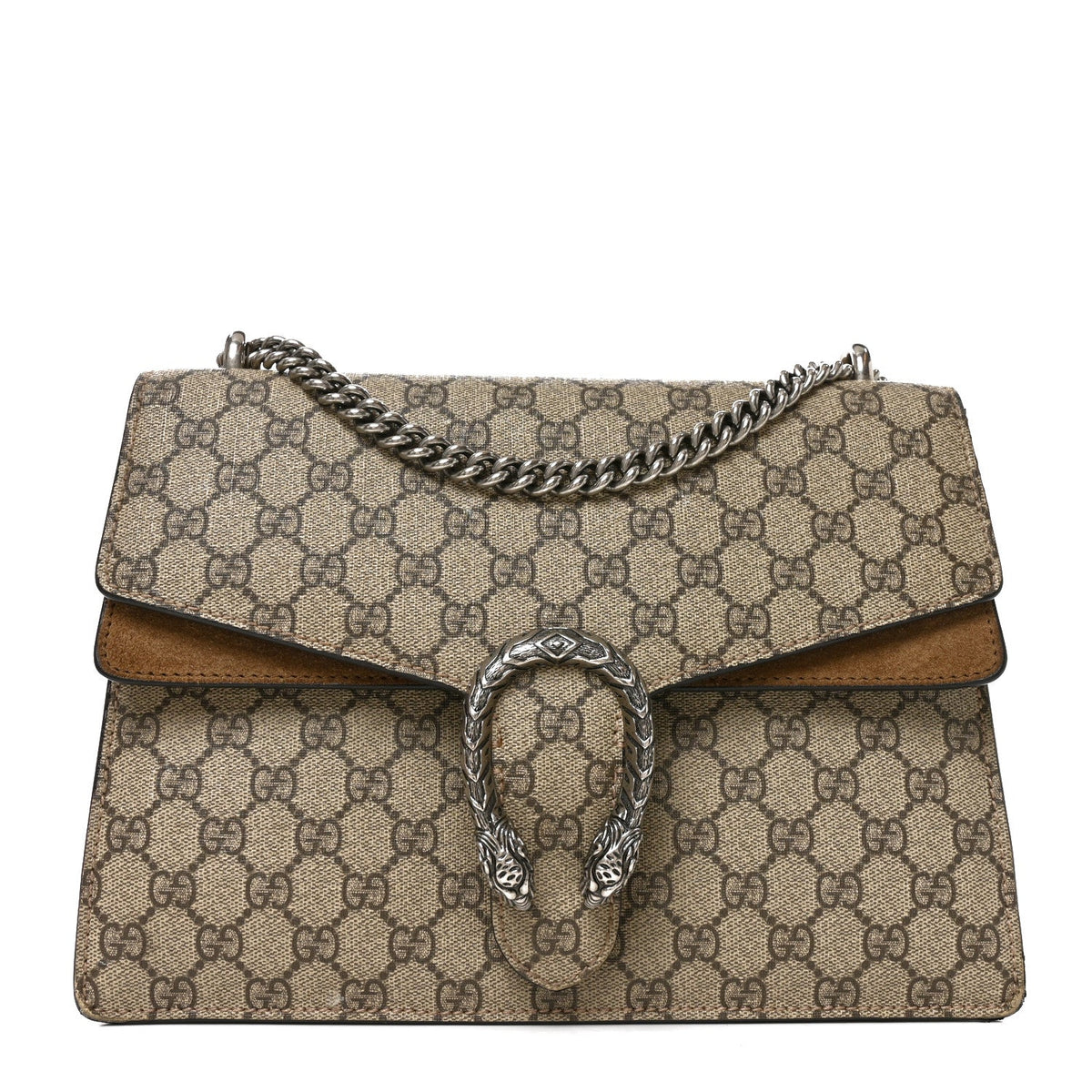 GG Supreme Monogram Medium Dionysus Shoulder Bag Taupe wholesalehk.shop