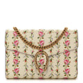Calfskin Floral Print Mini Dionysus Chain Wallet Ivory Pink wholesalehk.shop