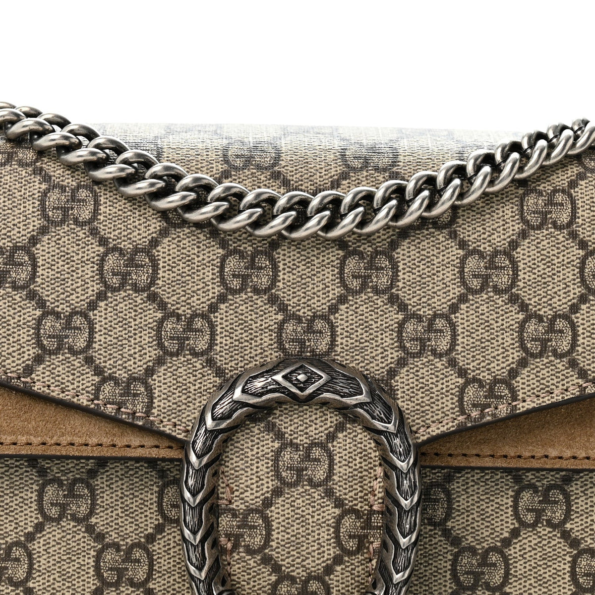 GG Supreme Monogram Small Dionysus Shoulder Bag Taupe wholesalehk.shop