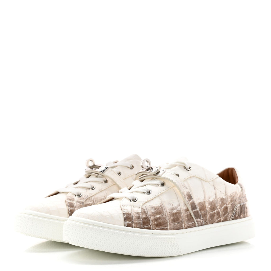 Matte Niloticus Crocodile Himalaya Day Sneaker 37.5 Blanc wholesalehk.shop
