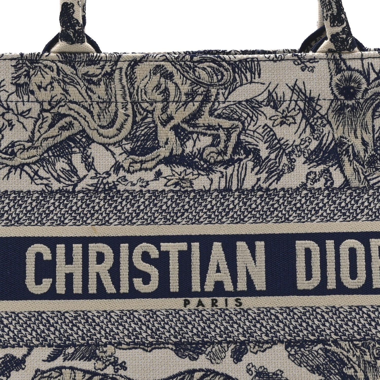 Canvas Embroidered Medium Dioriviera Toile De Jouy Book Tote Blue £¨ Direct shipment via from wholesalehk.shop