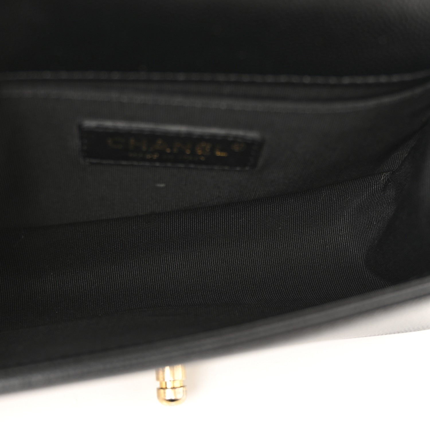Caviar Quilted Small Boy Flap Black wholesalehk.shop