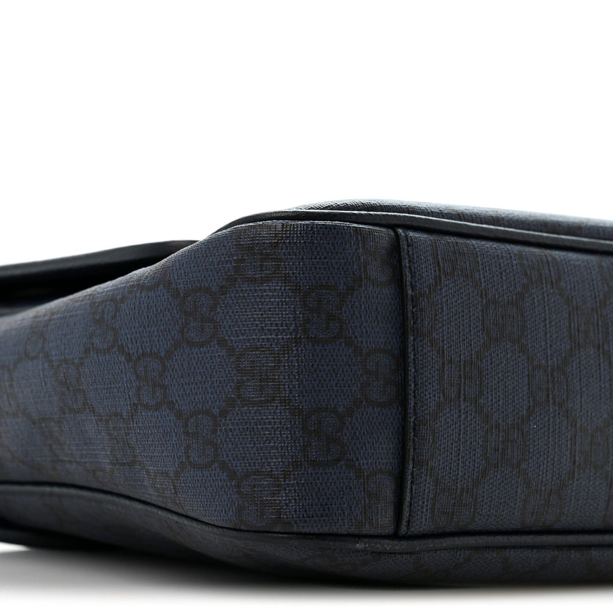 Tender GG Supreme Monogram Textured Dollar Calfskin Ophidia Messenger Bag Dark Blue wholesalehk.shop