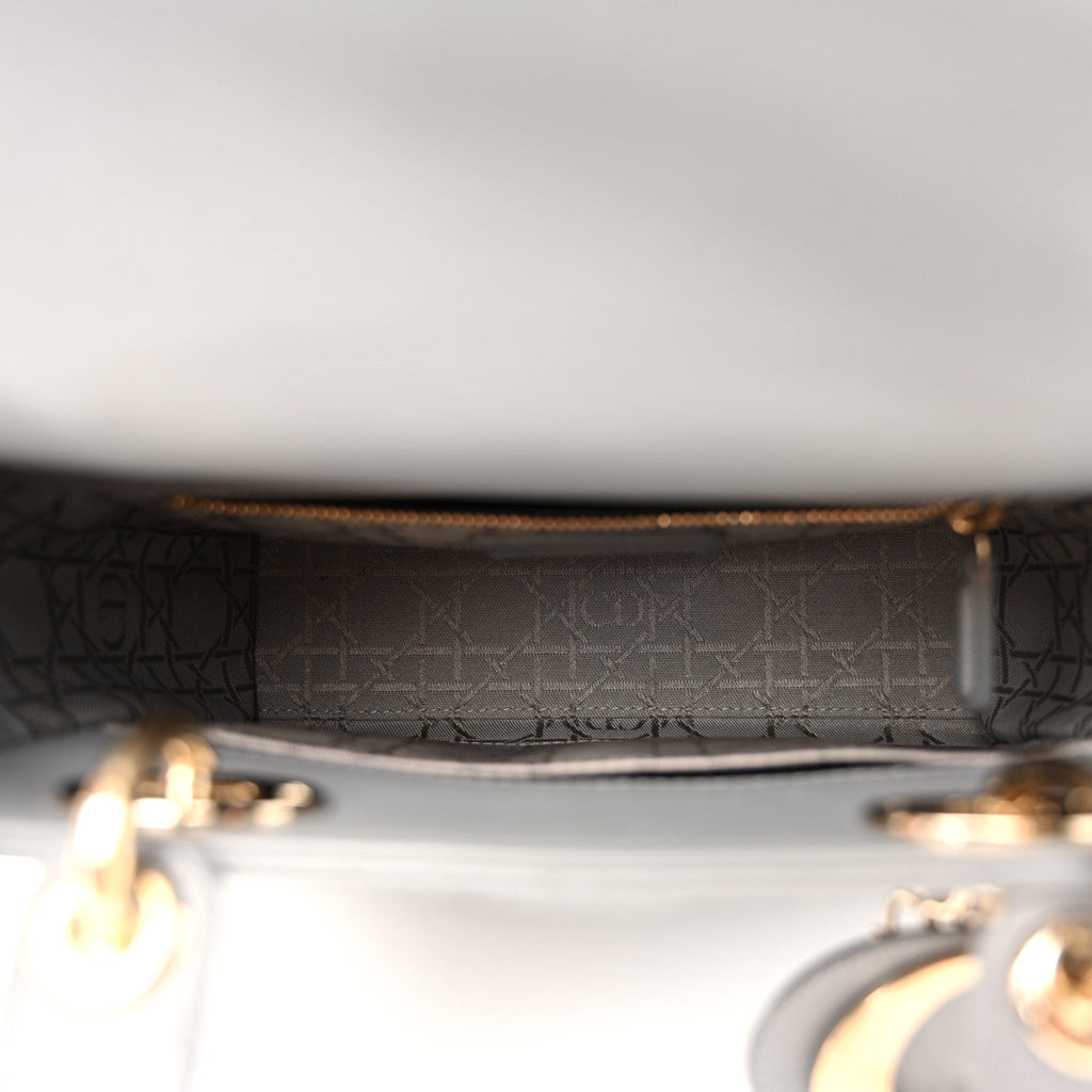 Lambskin Cannage Small My ABCDior Lady Dior Grey wholesalehk.shop