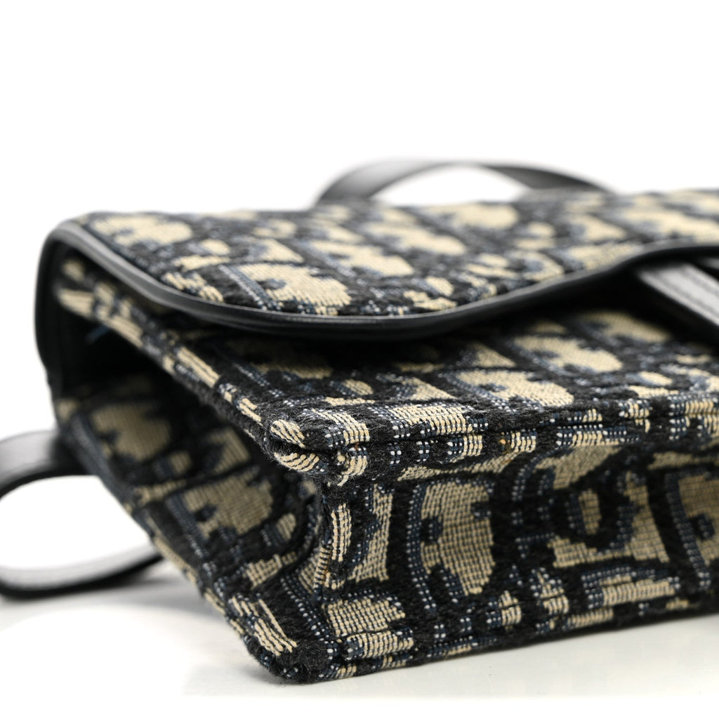 Oblique Saddle Belt Bag Blue wholesalehk.shop