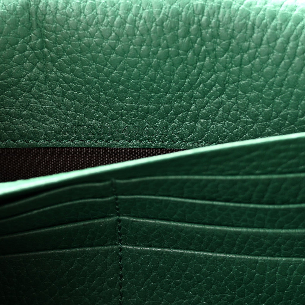 Calfskin Mini Dionysus Chain Wallet Emerald wholesalehk.shop