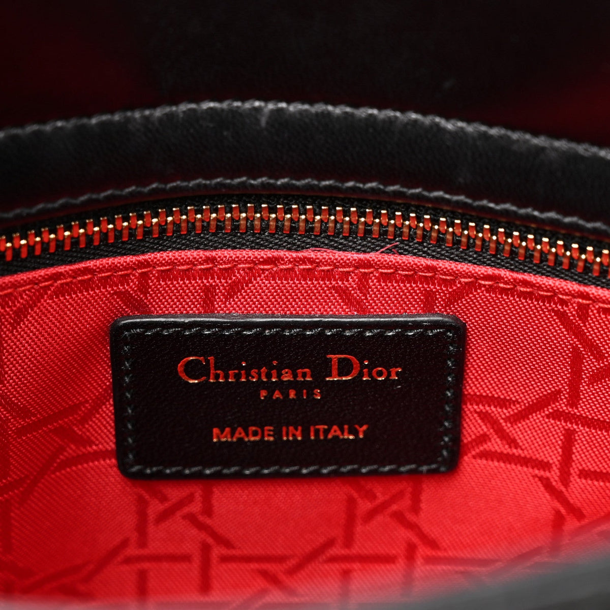 Lambskin Cannage Small Lucky Badges My Lady Dior Black wholesalehk.shop