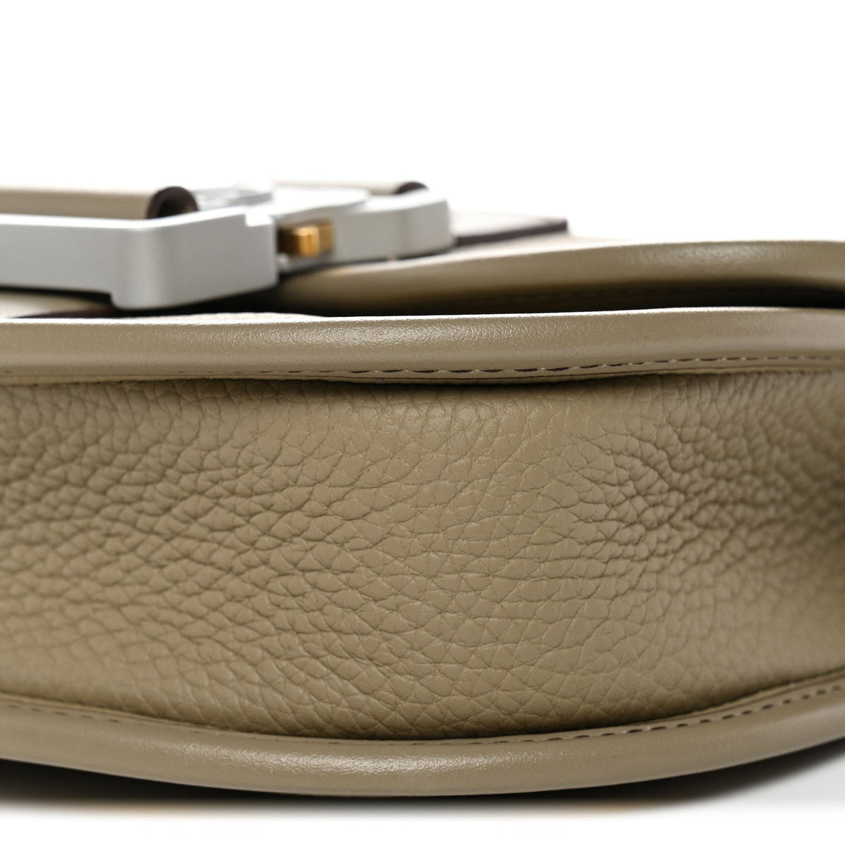 Grained Calfskin Mini Gallop Bag With Strap Beige wholesalehk.shop
