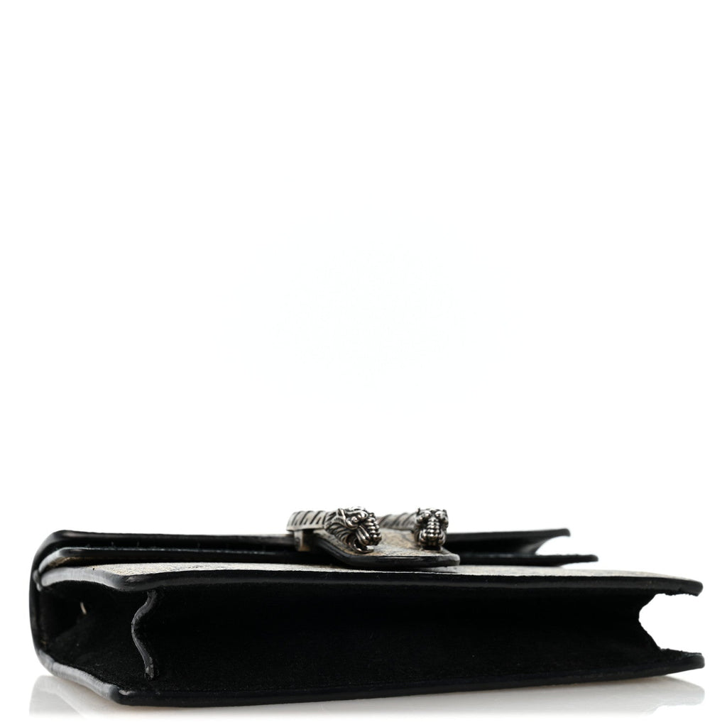 GG Supreme Monogram Super Mini Dionysus Shoulder Bag Black wholesalehk.shop
