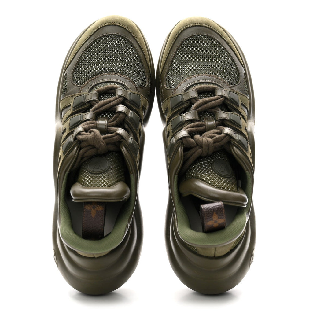 Calfskin Technical Nylon LV Archlight Sneakers 38 Green £¨ Direct shipment via from wholesalehk.shop