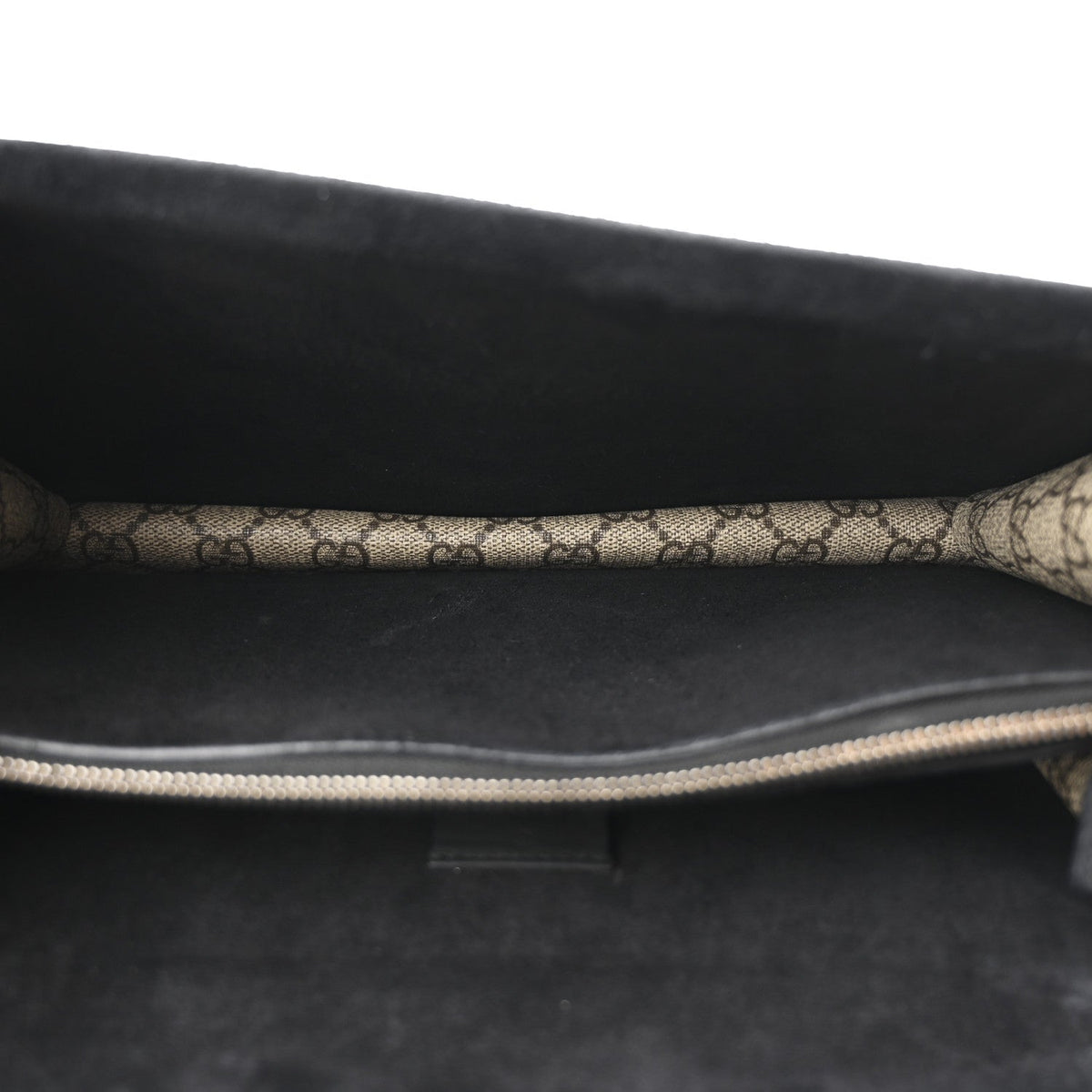 GG Supreme Monogram Crystal Small Dionysus Shoulder Bag Black wholesalehk.shop