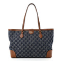 New Denim GG Monogram Medium Ophidia Shopping Tote Blue Tea Cuir wholesalehk.shop