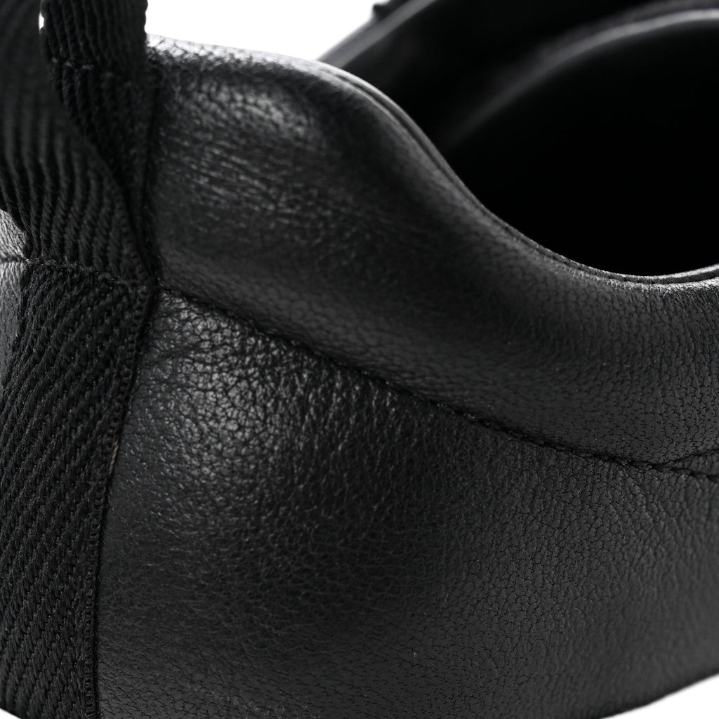 Goatskin Suede Goatskin Bouncing Sneakers 37.5 Black wholesalehk.shop