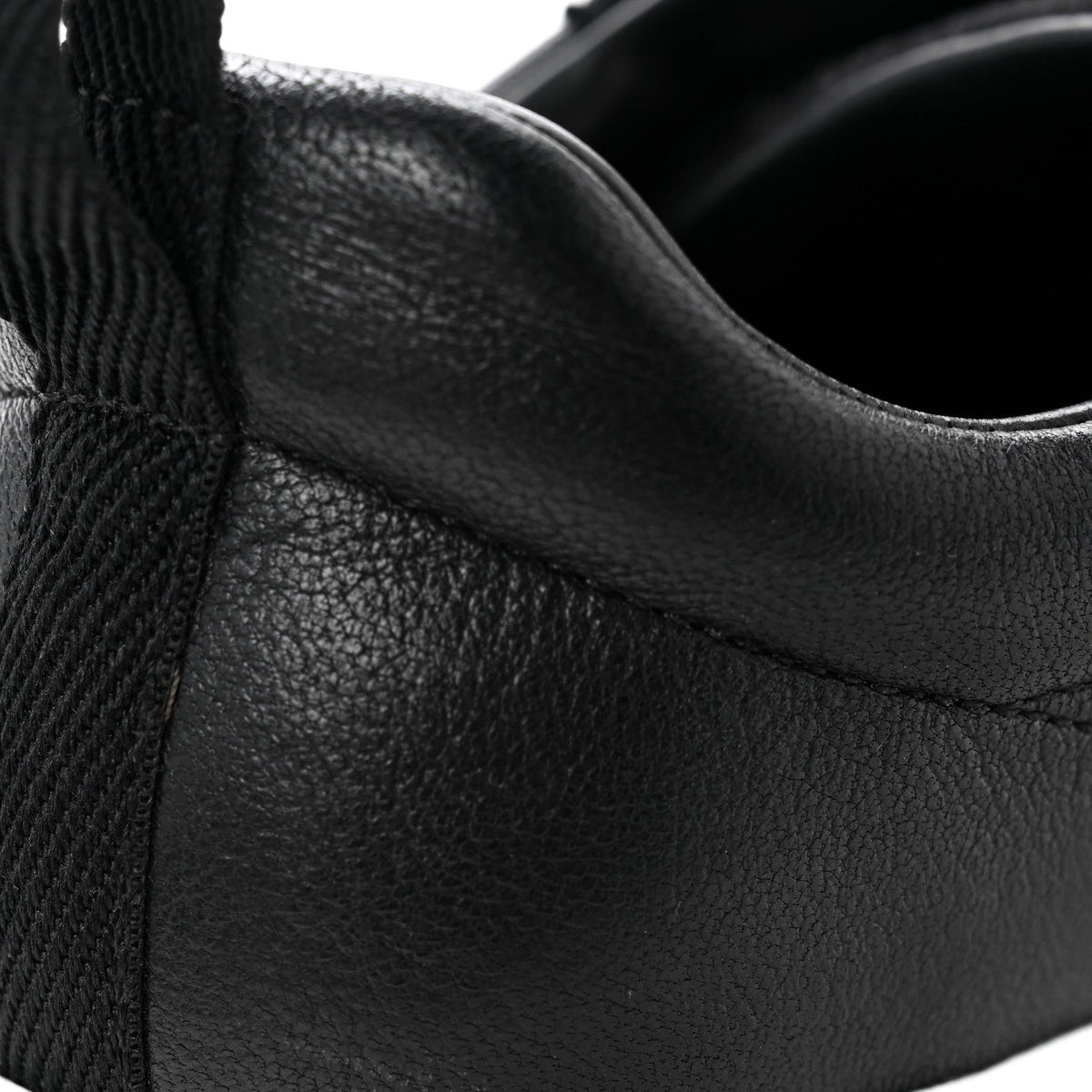 Goatskin Suede Goatskin Bouncing Sneakers 37.5 Black wholesalehk.shop