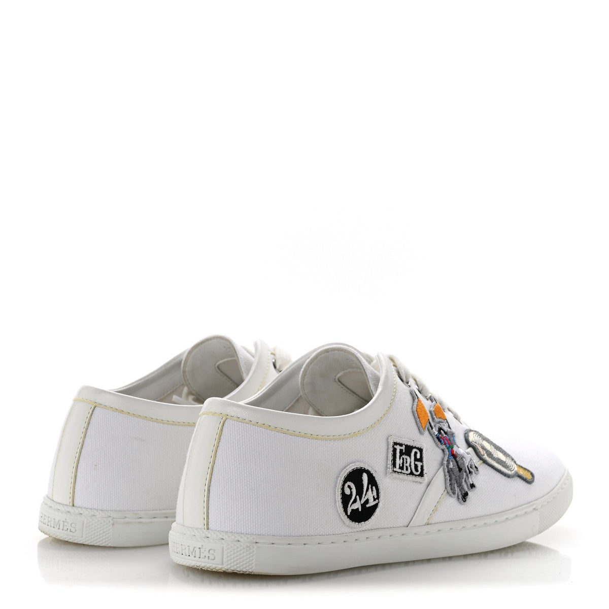 Canvas Embroidered Innocent Sneakers 37.5 White wholesalehk.shop