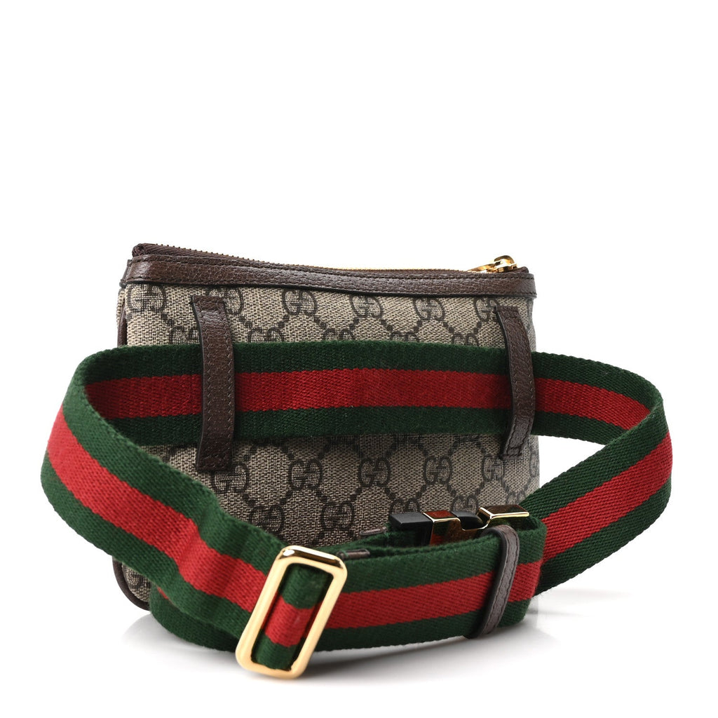 GG Supreme Monogram Web Ophidia Utility Belt Bag  85 34 Beige Ebony New Acero wholesalehk.shop