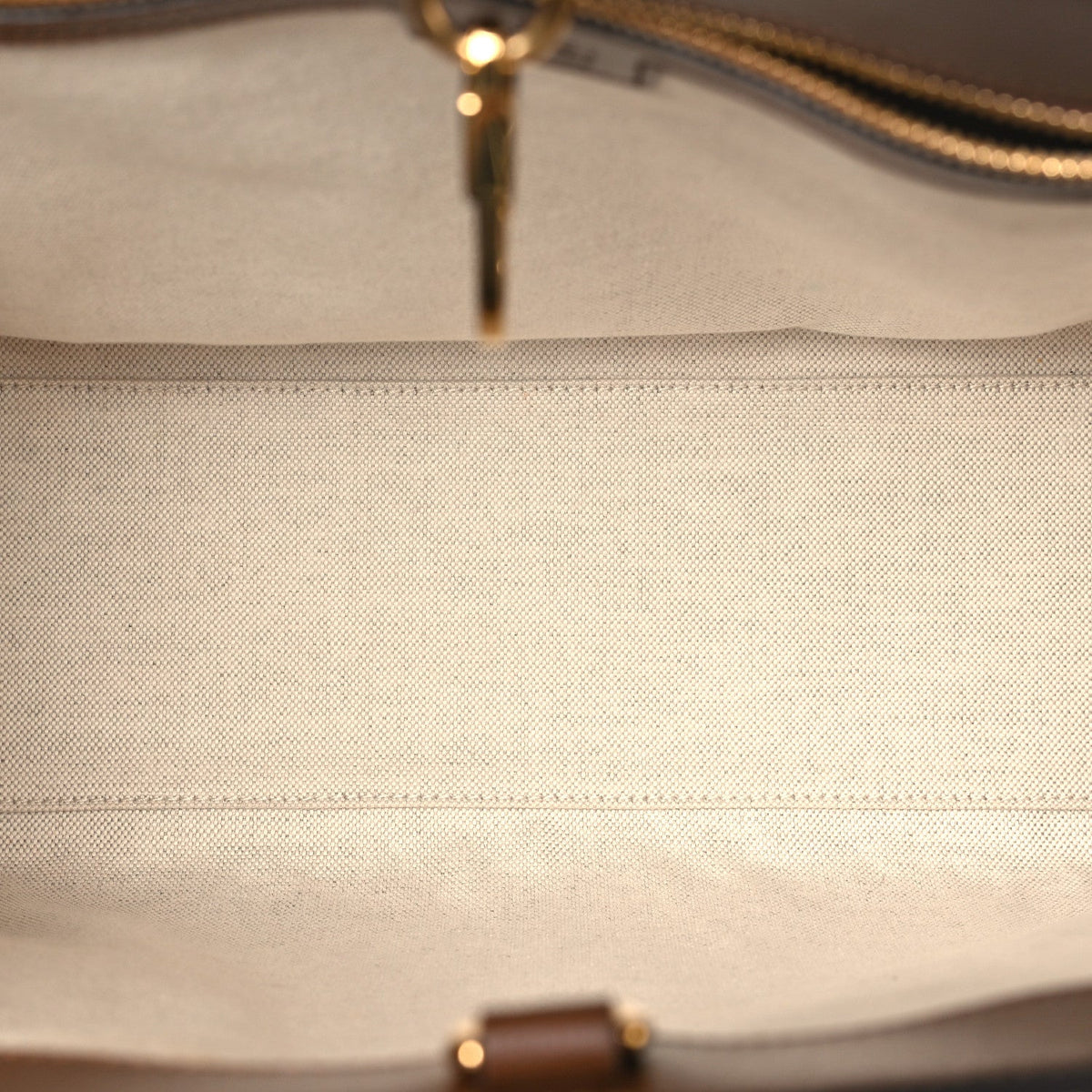 GG Supreme Monogram Azalea Calfskin Small Retro Interlocking G Tote Bag Beige Ebony Brown Sugar wholesalehk.shop