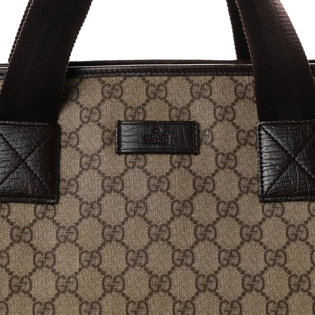GG Plus Monogram Travel Bag Dark Brown wholesalehk.shop