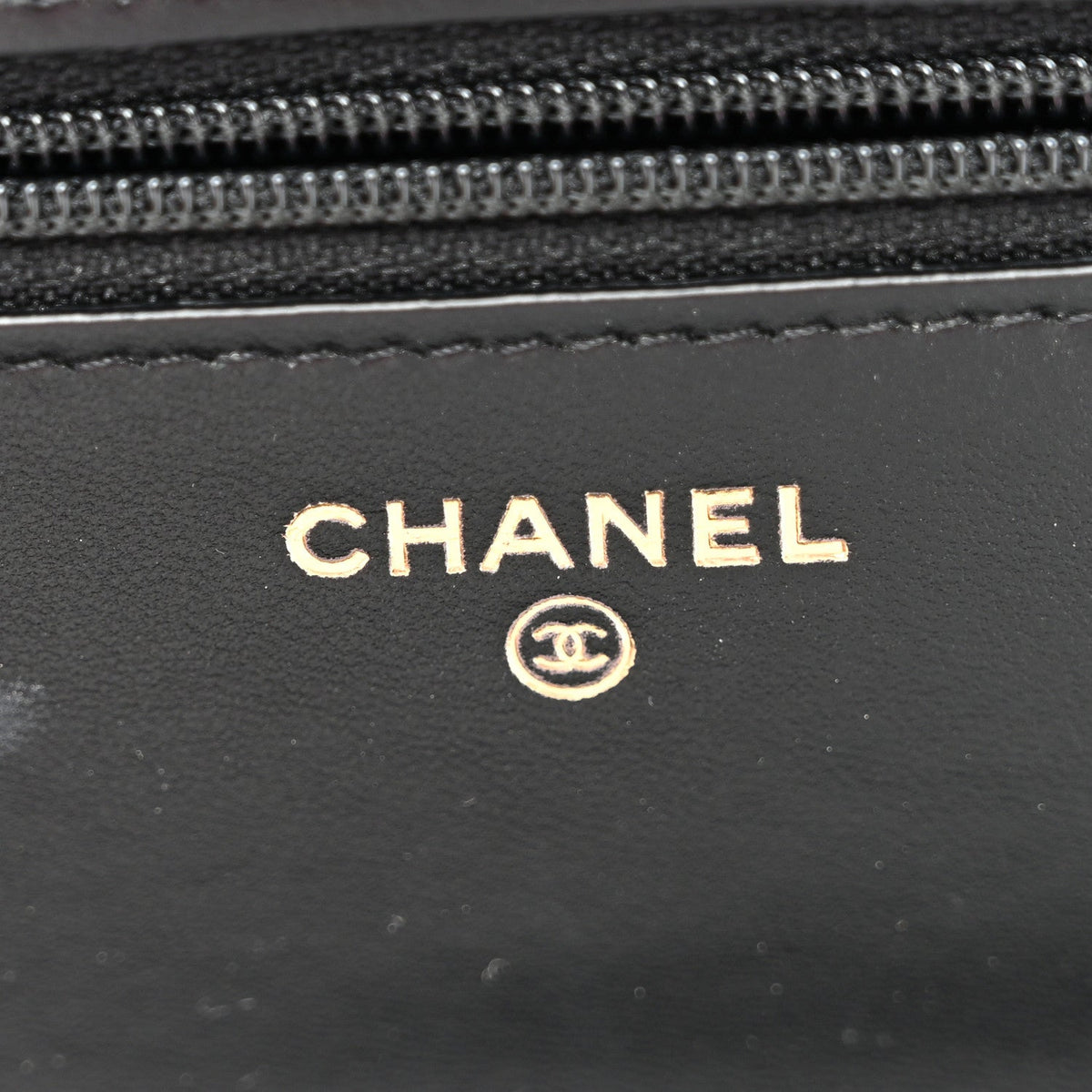 Lambskin Quilted Trendy CC Wallet On Chain WOC Black wholesalehk.shop
