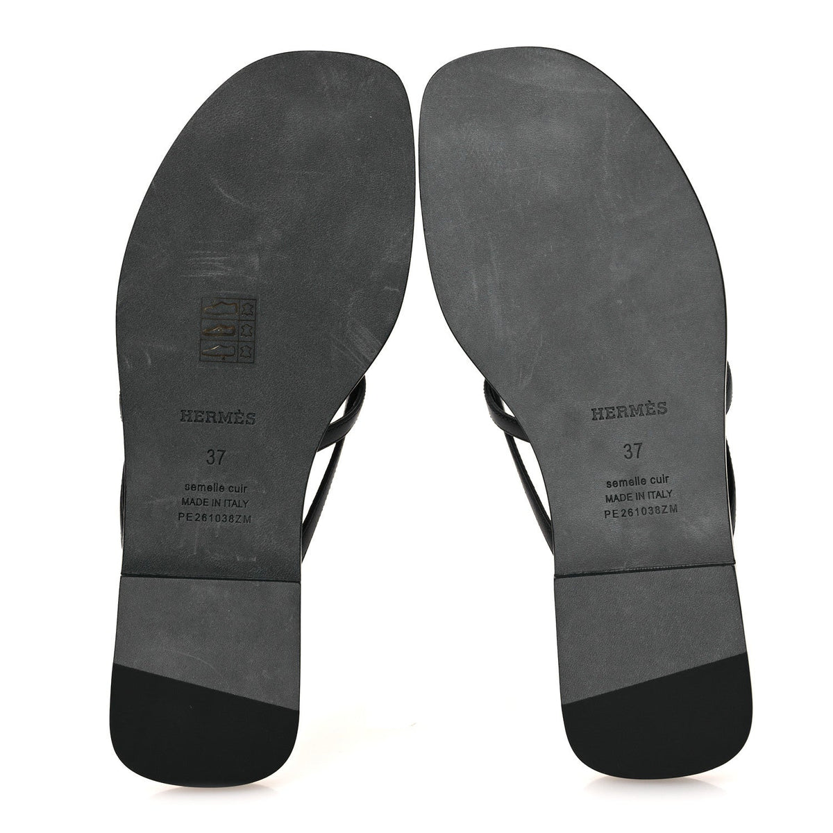 Calfskin Miss Sandals 37 Black wholesalehk.shop