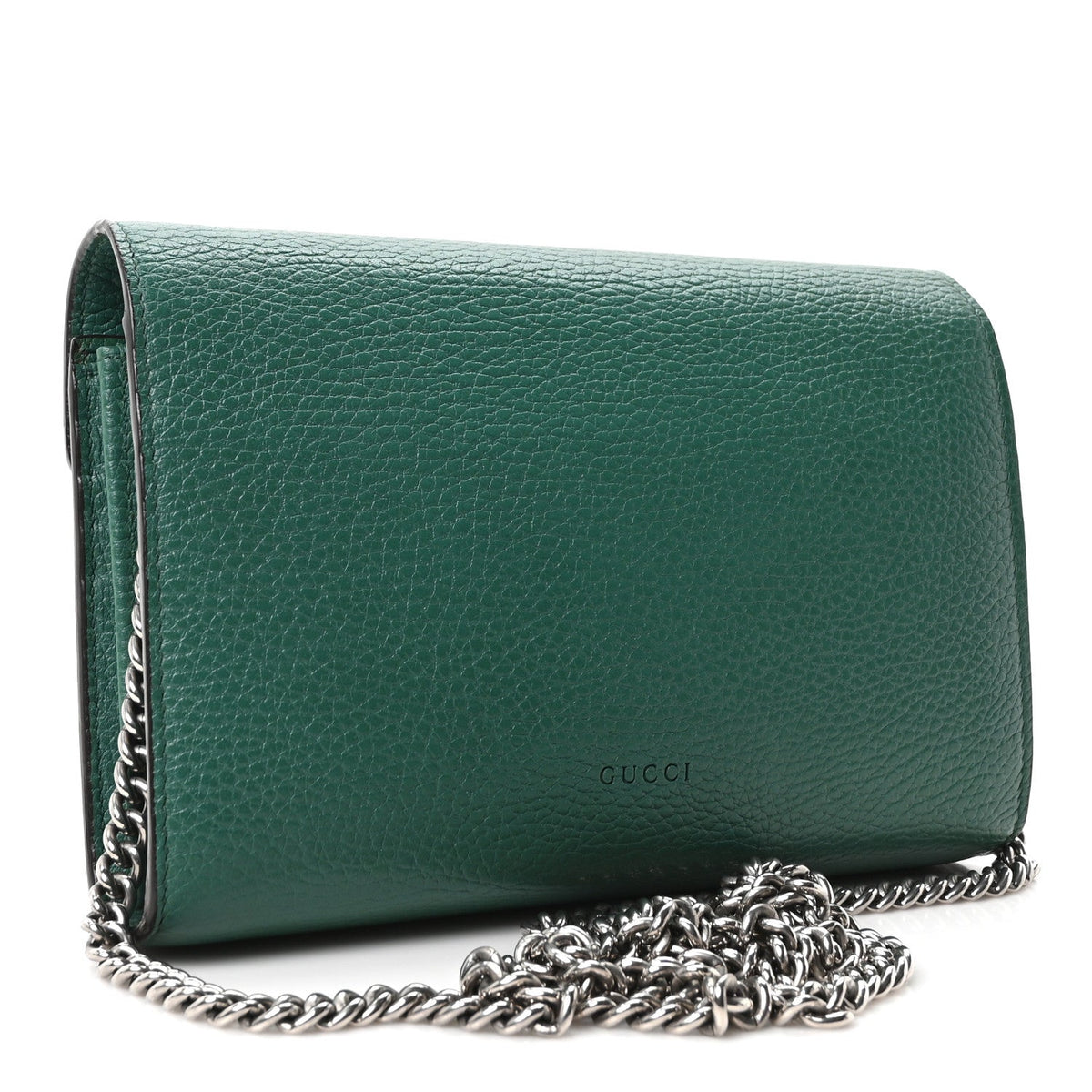 Calfskin Mini Dionysus Chain Wallet Emerald wholesalehk.shop
