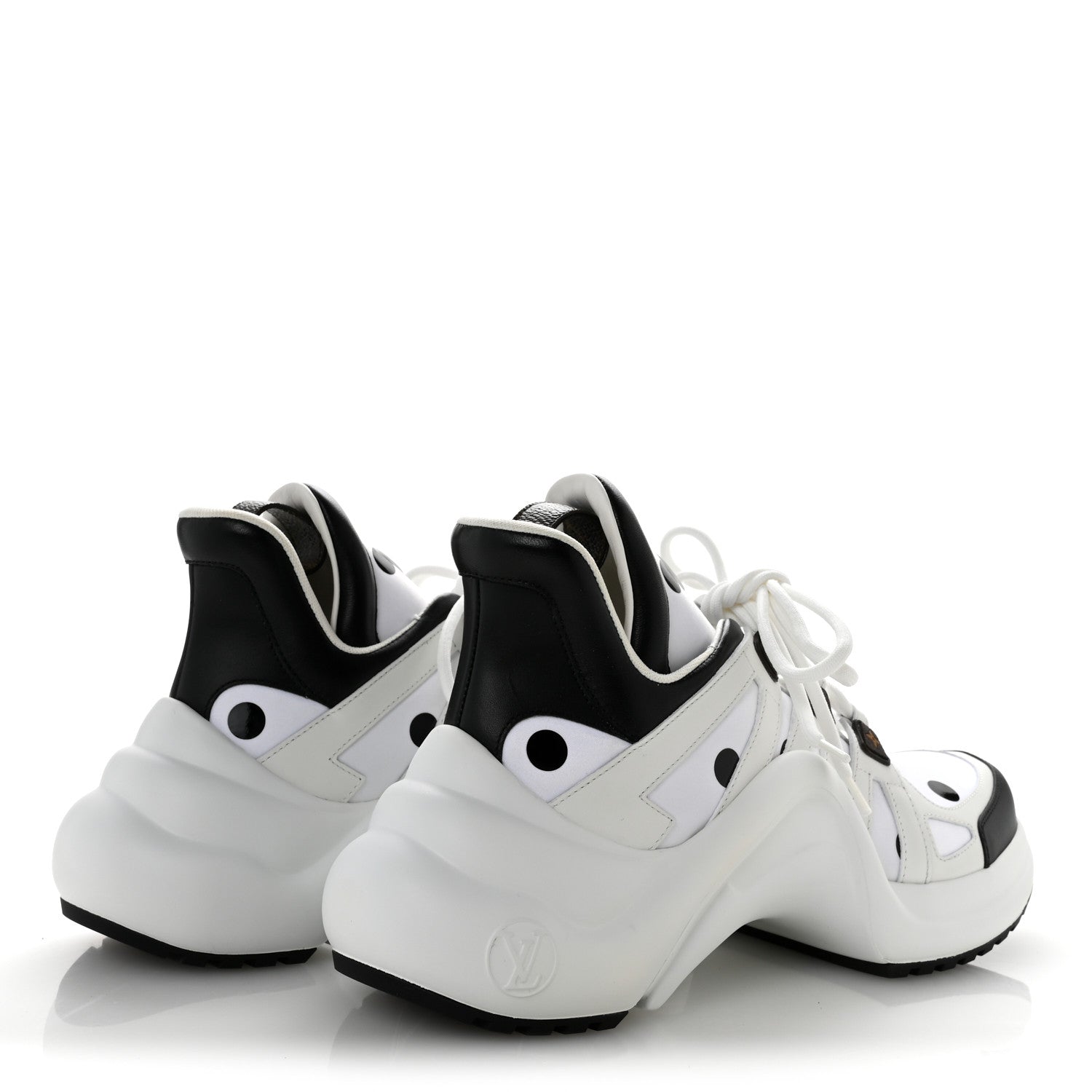 Calfskin Satin Printed Polka Dot Monogram LV Archlight Sneakers 39.5 White £¨ Direct shipment via from wholesalehk.shop