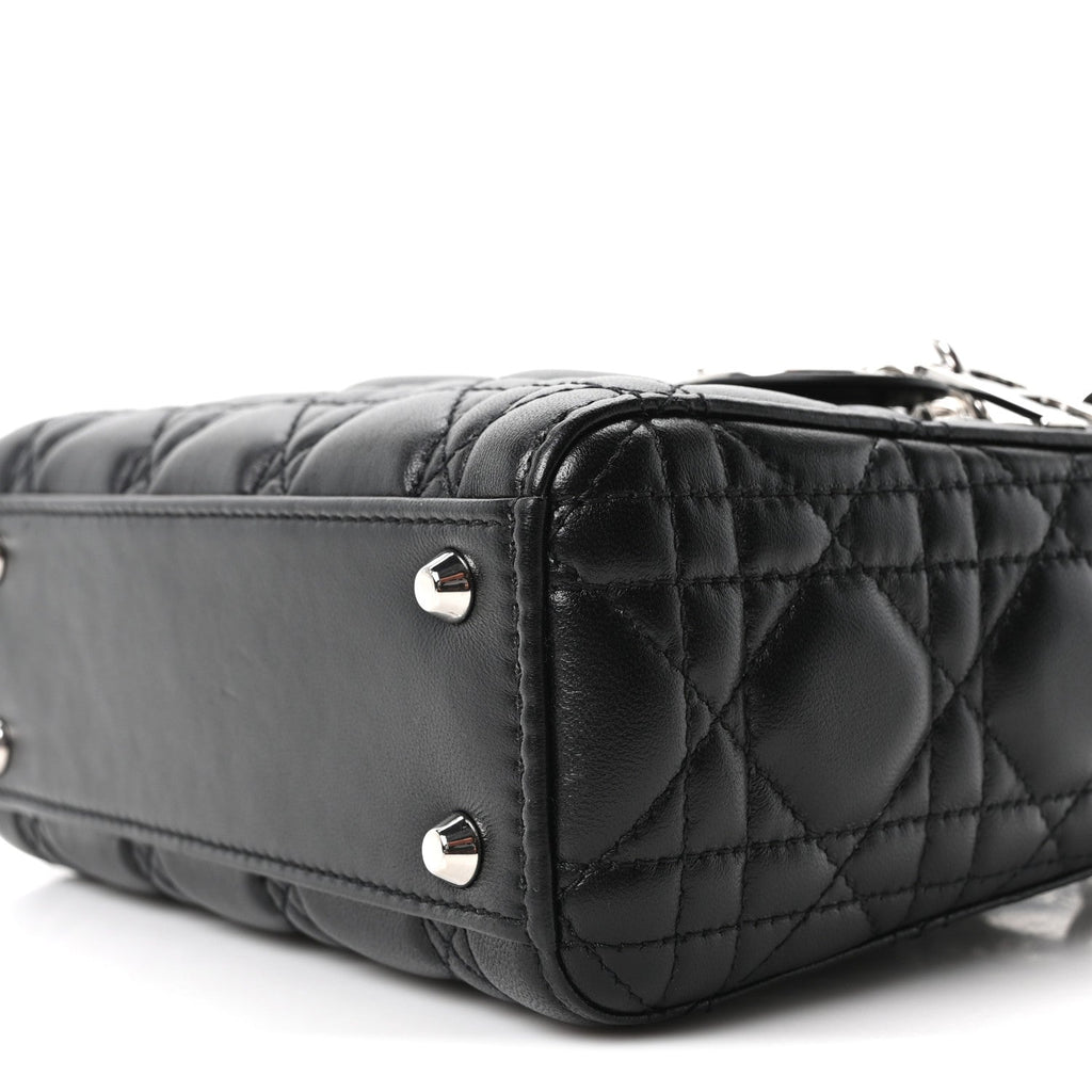 Lambskin Cannage Mini Lady Dior Black wholesalehk.shop