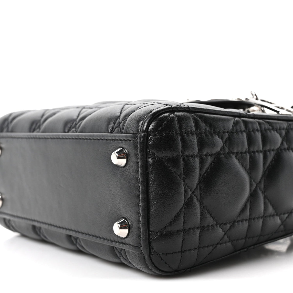 Lambskin Cannage Mini Lady Dior Black wholesalehk.shop