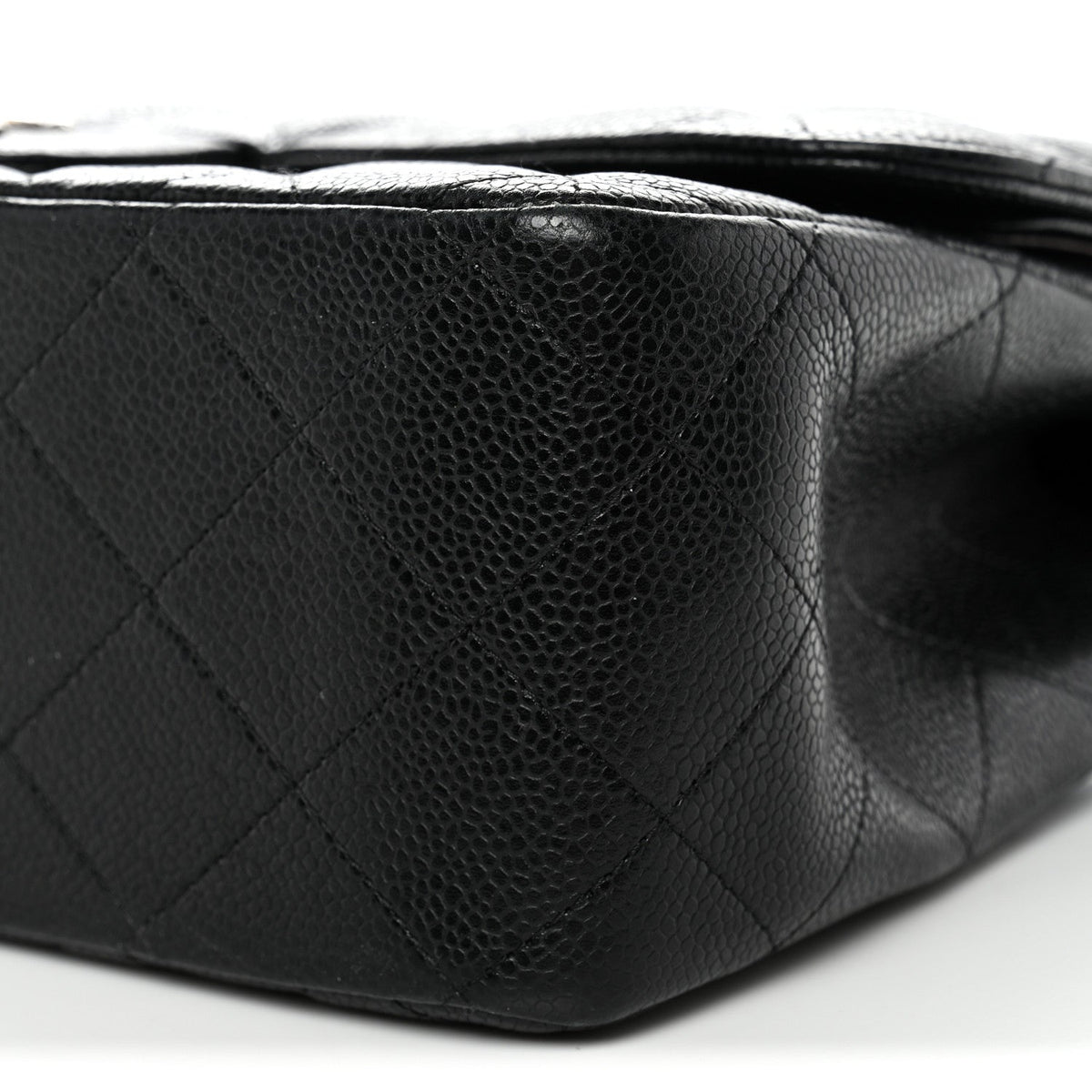 Caviar Quilted Jumbo Double Flap Black wholesalehk.shop