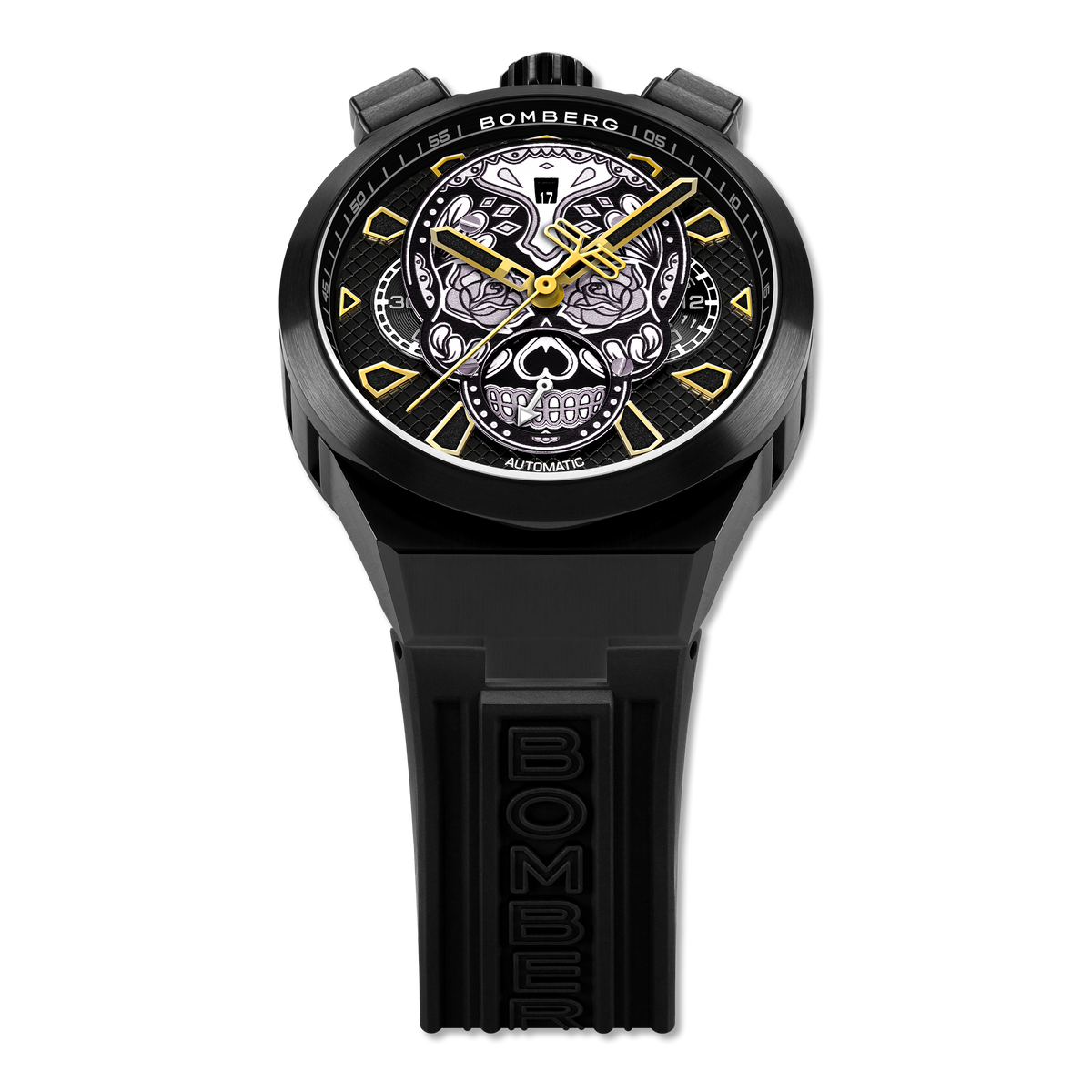 2026 New Arrival CHRONO SKULL THROWBACK EDITION - ALL BLACK wholesalehk.shop