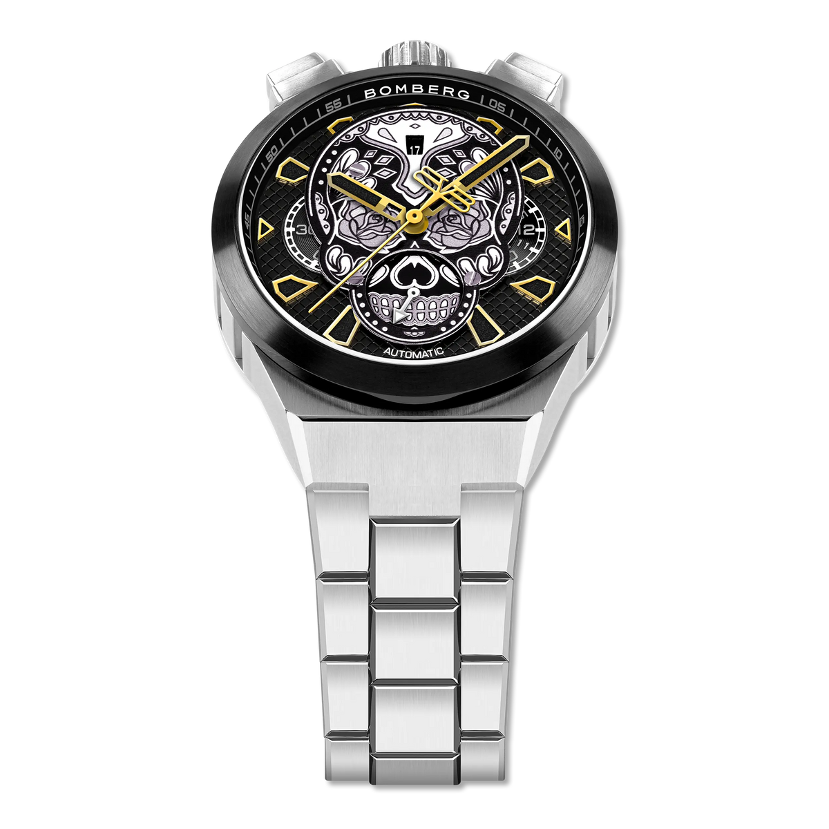 2026 New Arrival CHRONO SKULL THROWBACK EDITION - SILVER wholesalehk.shop