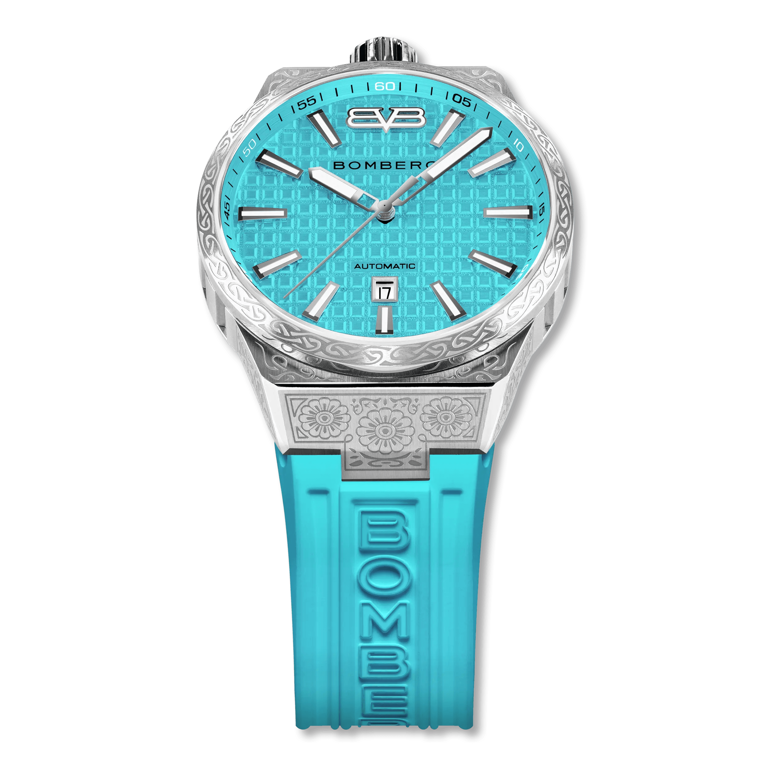 Bomberg Men's Bolt-68 NEO Automatic Teal Lagoon Watch wholesalehk.shop
