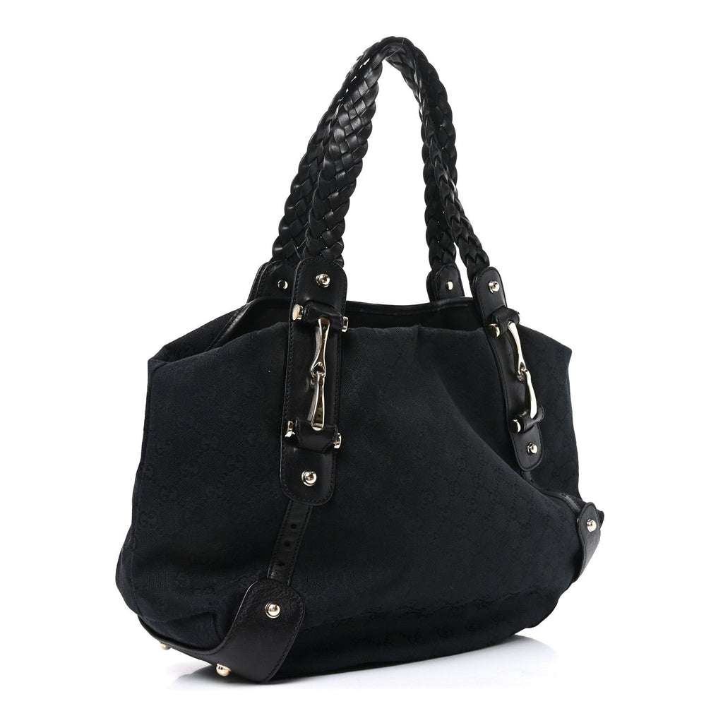 Guccissima Medium Pelham Shoulder Bag Black £¨ Direct shipment via from wholesalehk.shop
