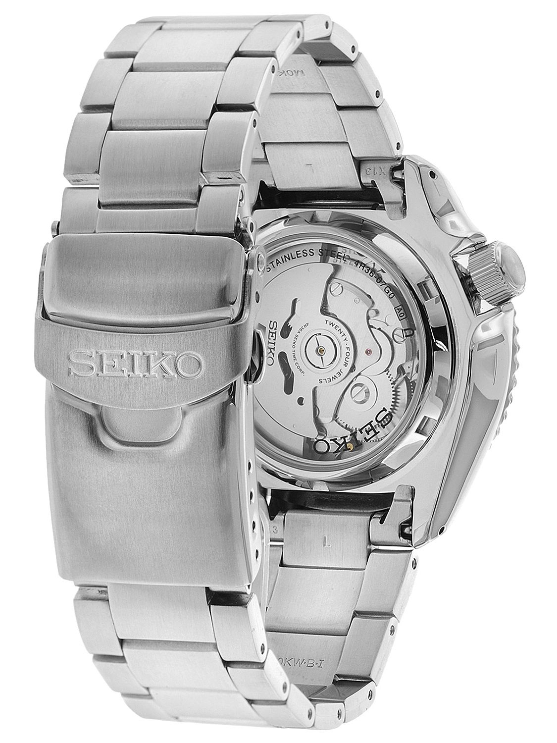 Seiko 5 Sports Automatic Blue Dial Silver Steel Strap Watch For Men - SRPD53K1 wholesalehk.shop