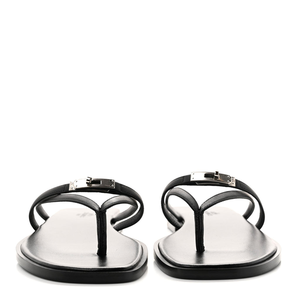 Calfskin Miss Sandals 38 Black wholesalehk.shop