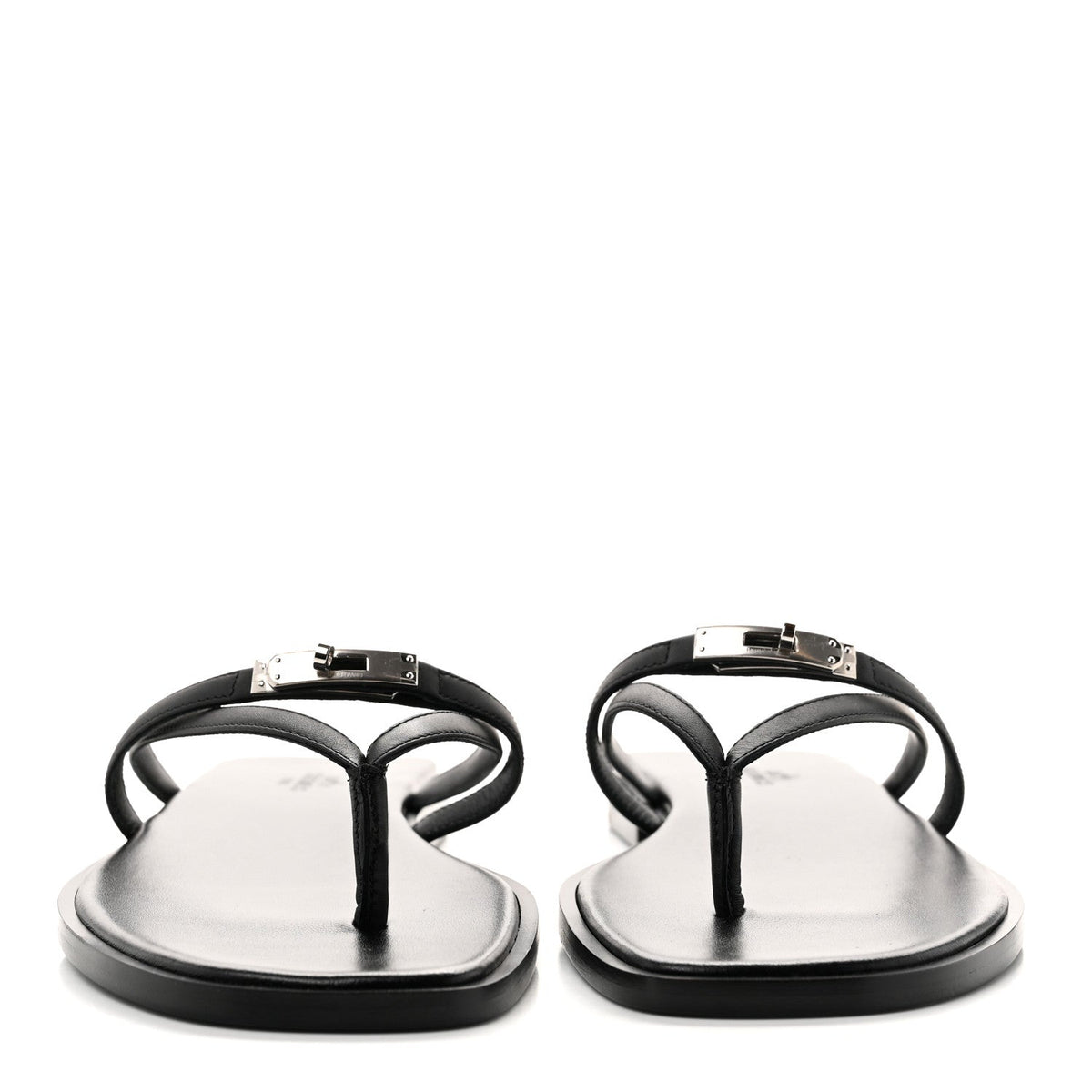 Calfskin Miss Sandals 38 Black wholesalehk.shop