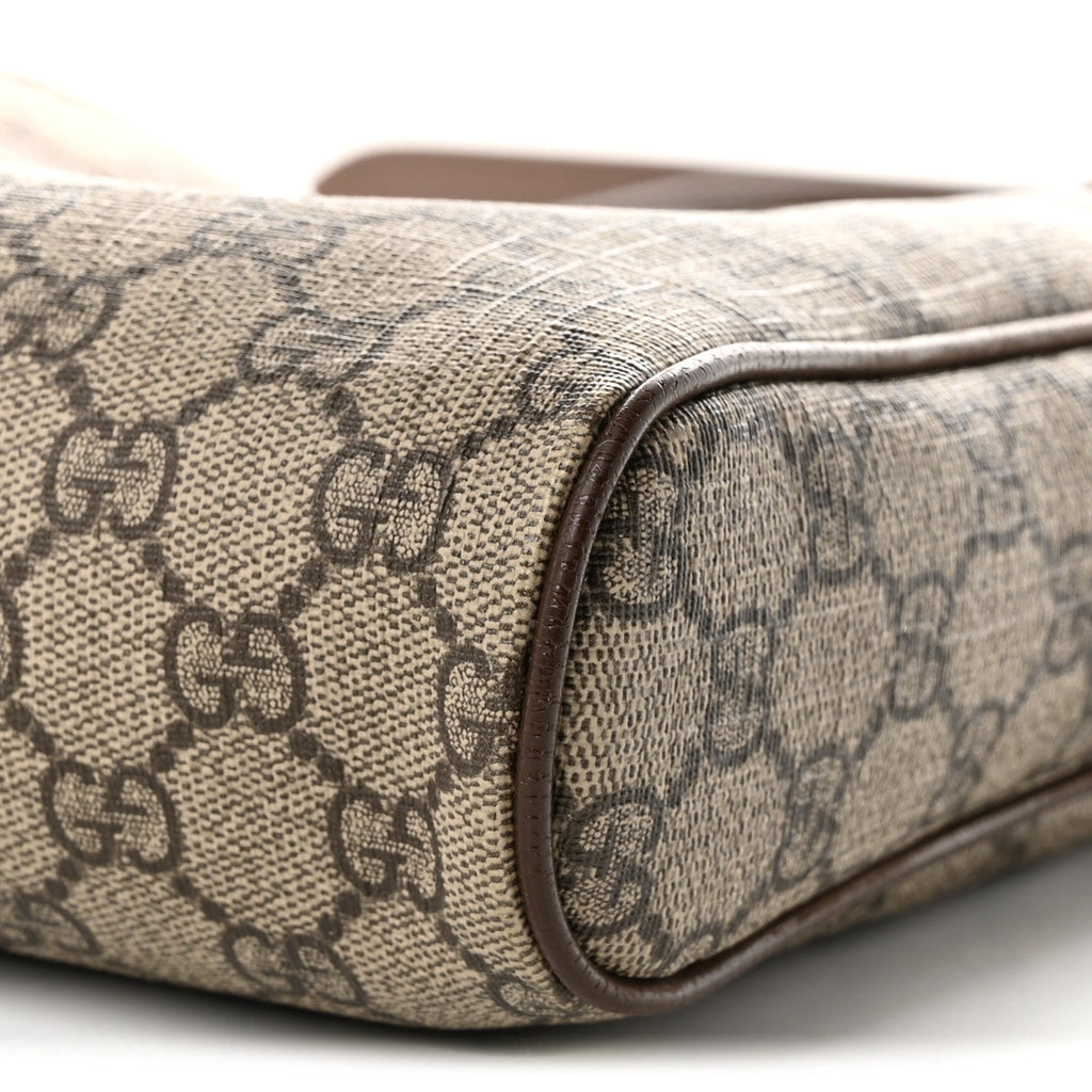 GG Supreme Monogram Web Medium Ophidia Messenger Bag Brown wholesalehk.shop