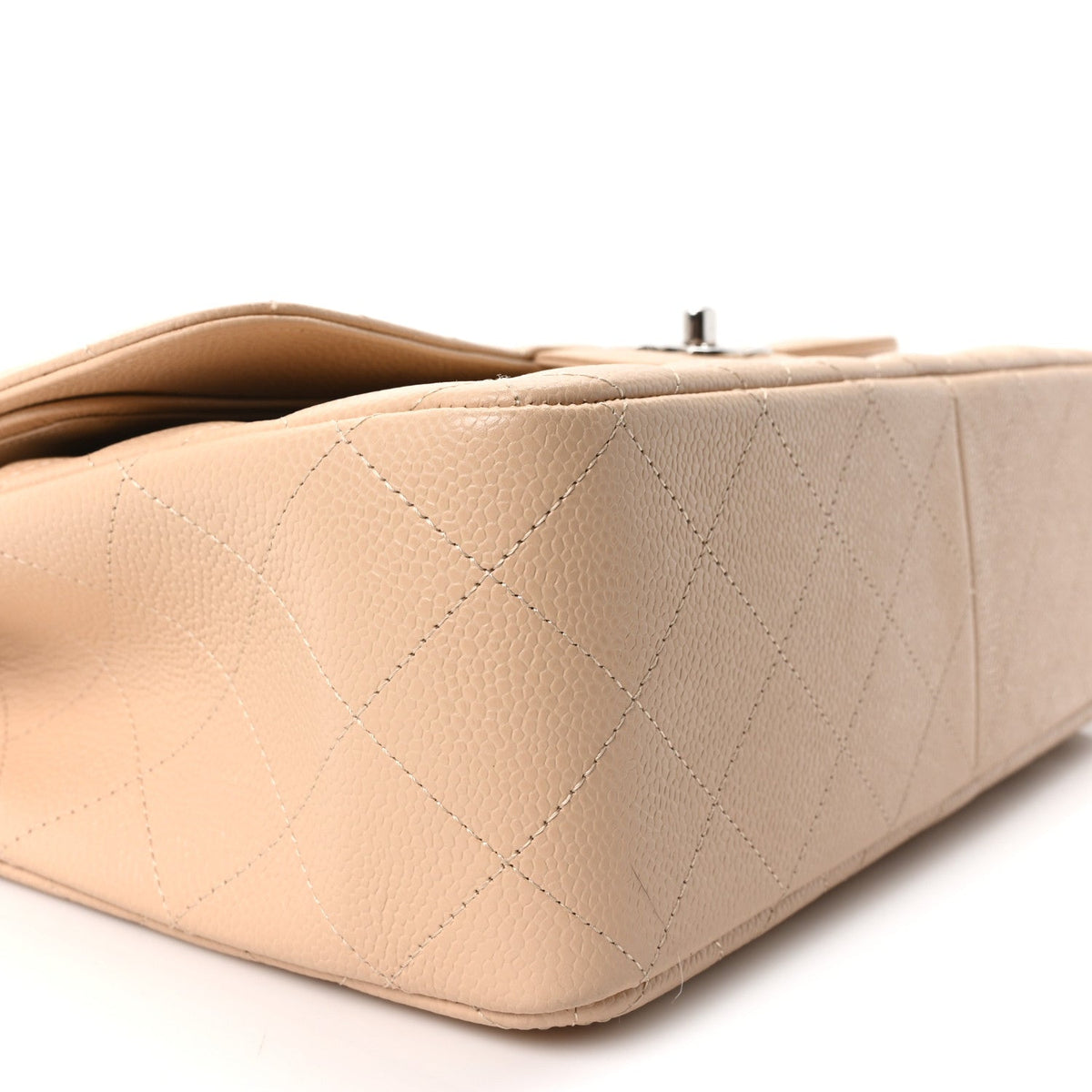 Caviar Quilted Jumbo Double Flap Beige Clair wholesalehk.shop