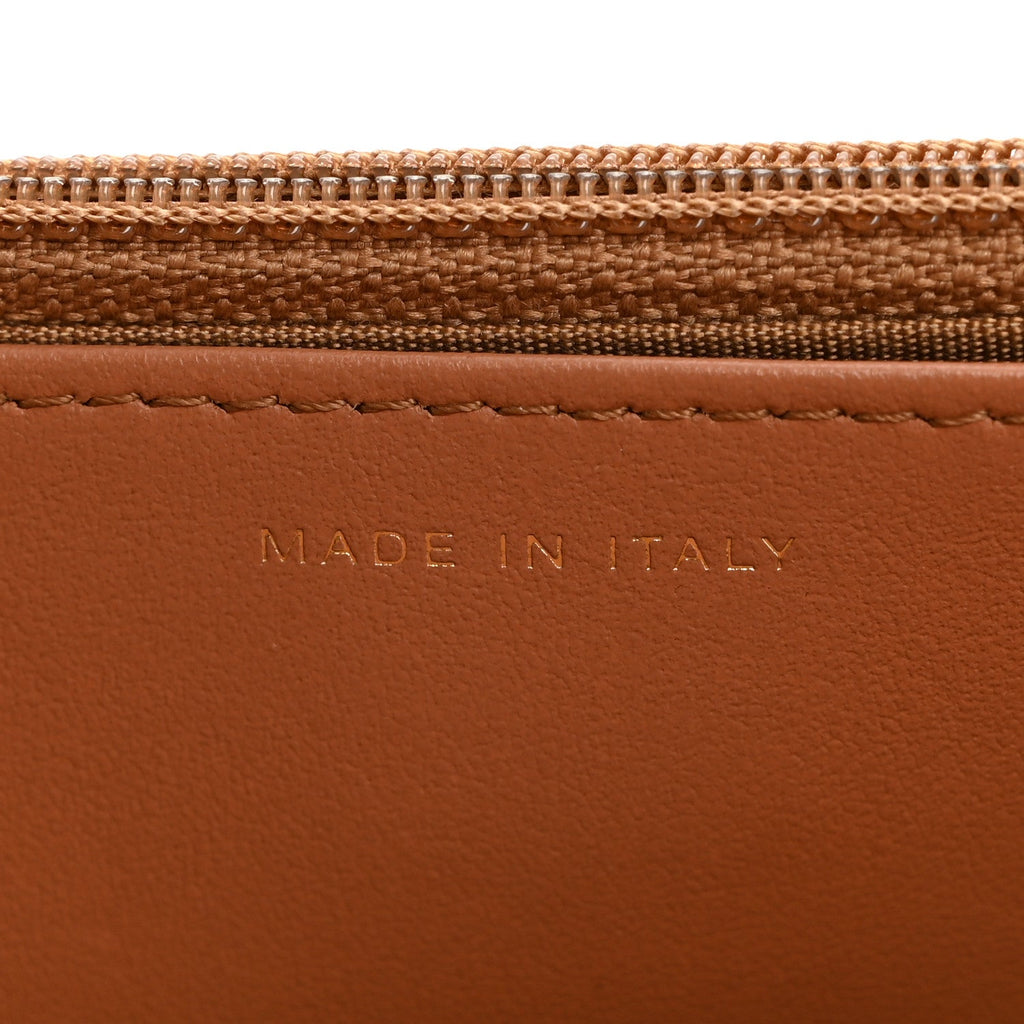 Lambskin Quilted Chanel 19 Wallet On Chain WOC Brown wholesalehk.shop