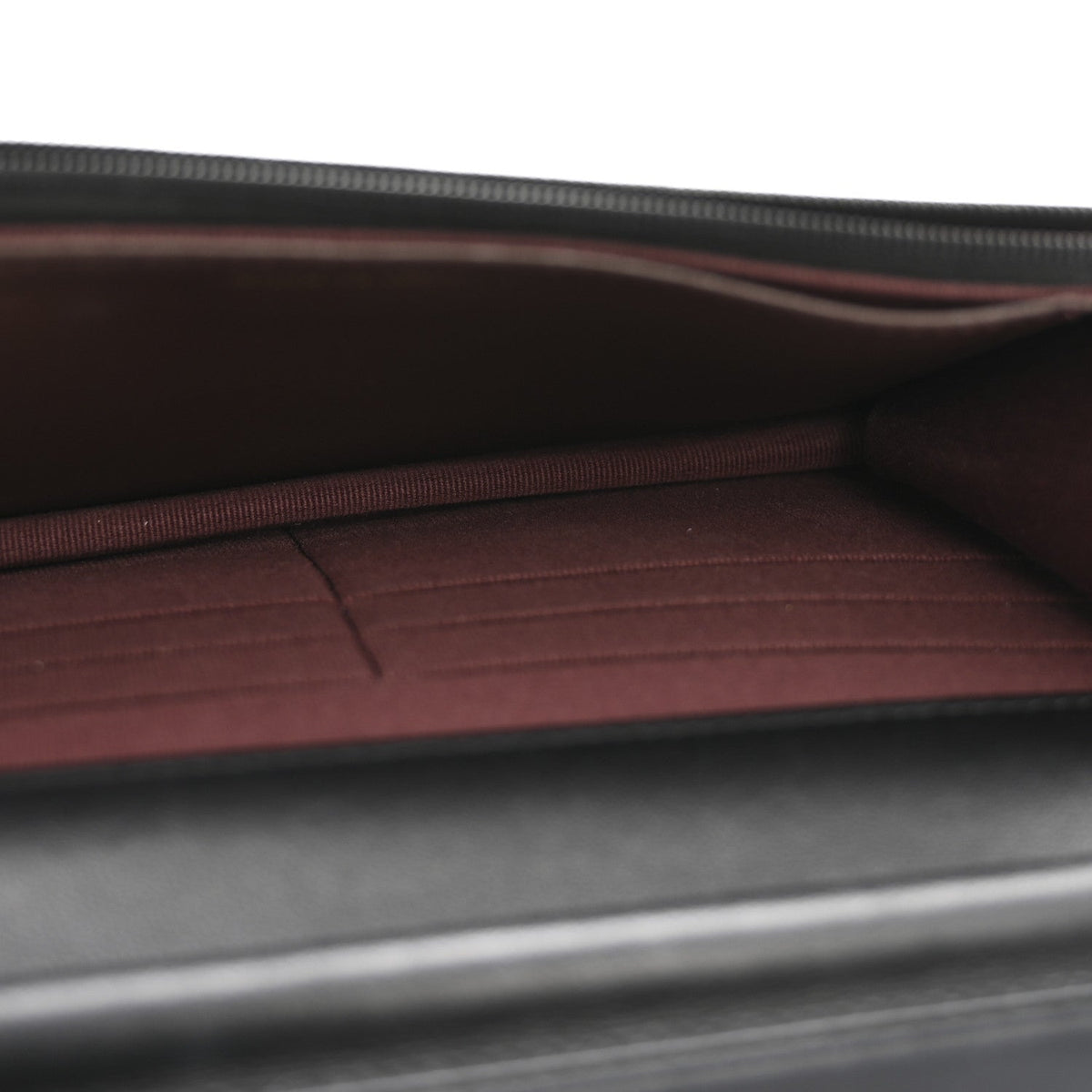 Lambskin Quilted Wallet On Chain WOC Black wholesalehk.shop