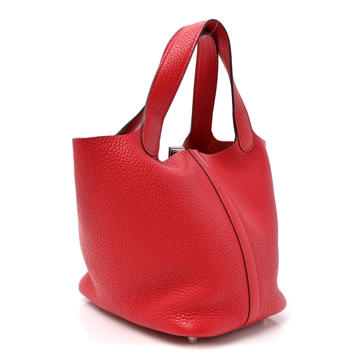 Taurillon Clemence Picotin Lock 18 PM Rouge Casaque £¨ Direct shipment via from wholesalehk.shop