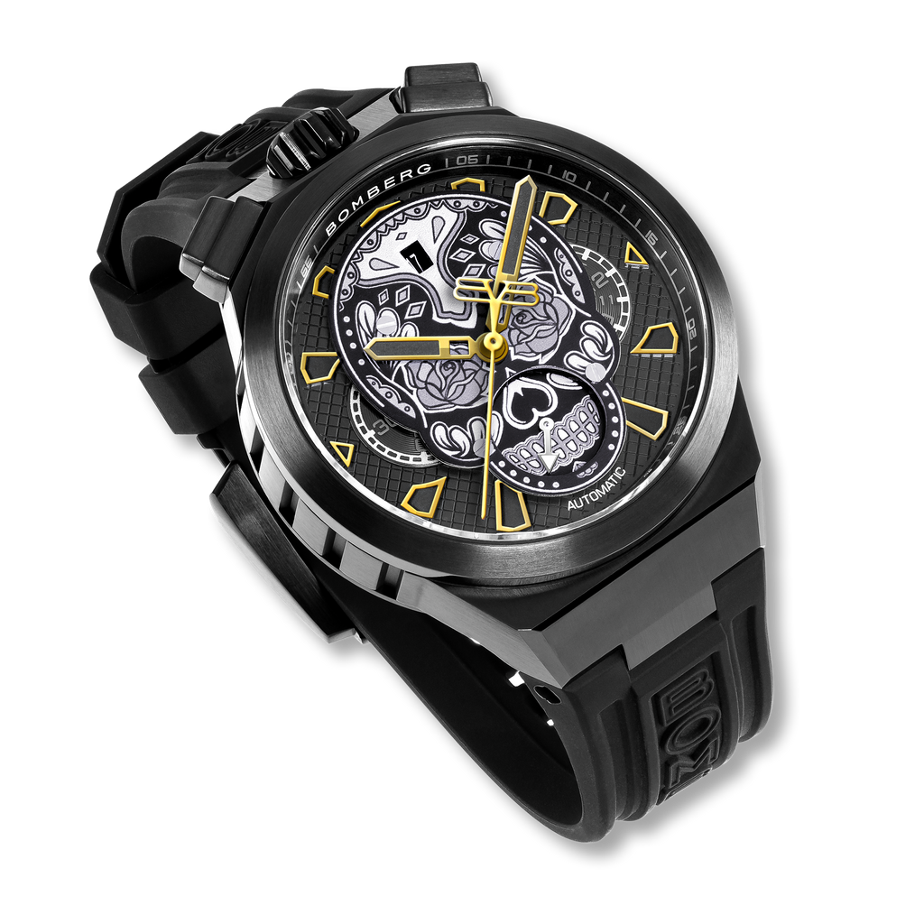 2026 New Arrival CHRONO SKULL THROWBACK EDITION - ALL BLACK wholesalehk.shop
