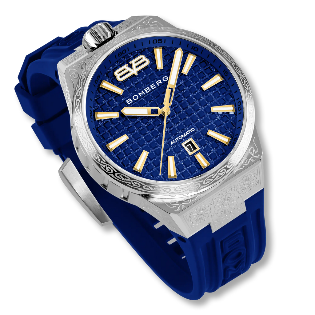 Bomberg Men's Majestic Blue Automatic Watch wholesalehk.shop