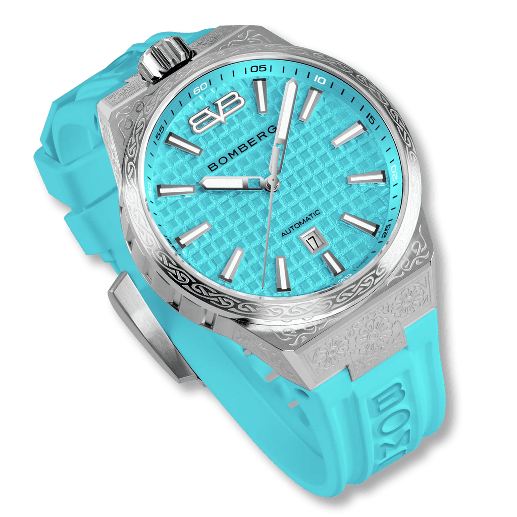 Bomberg Men's Bolt-68 NEO Automatic Teal Lagoon Watch wholesalehk.shop