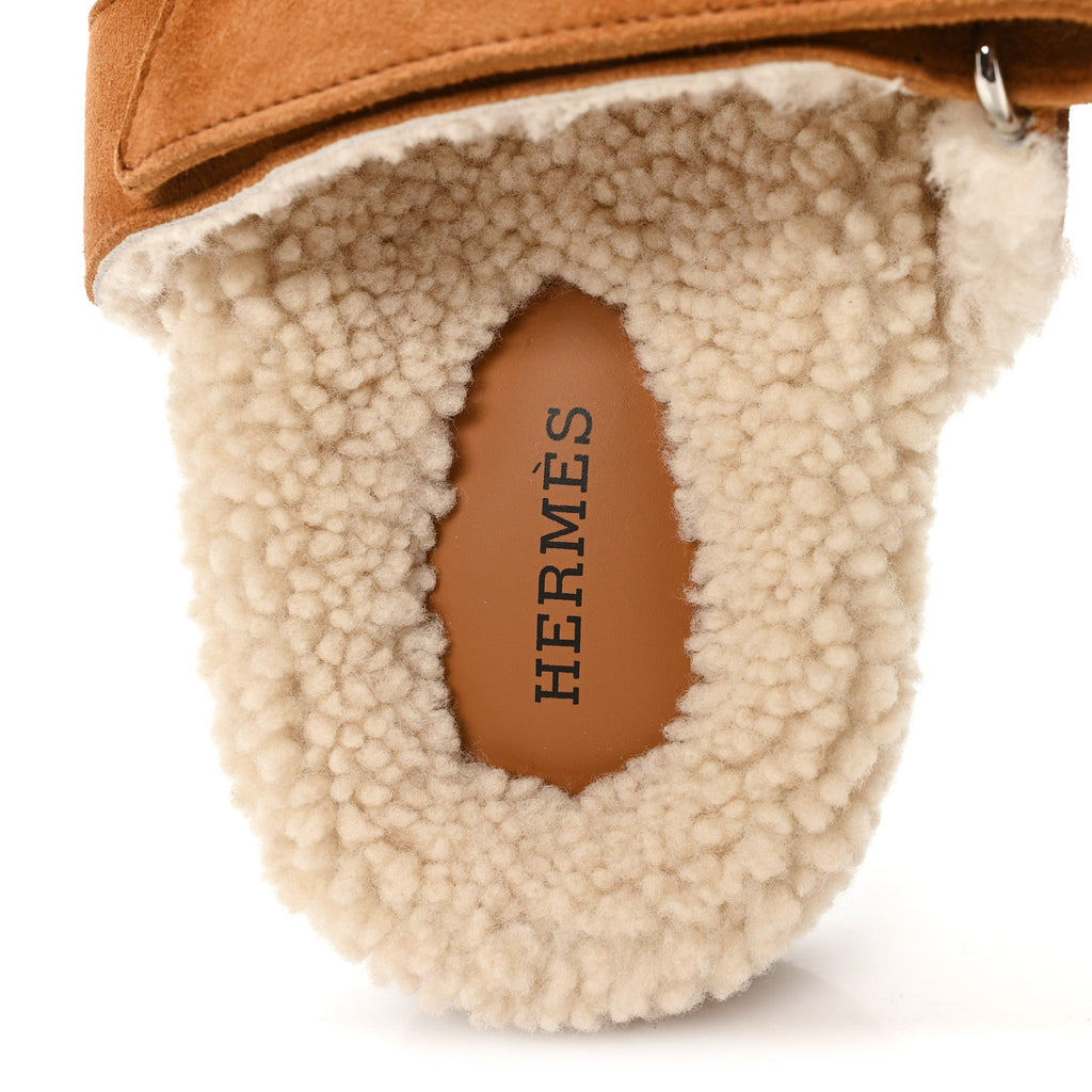 Suede Goatskin Woolskin Womens Chypre Sandals 36.5 Naturel Ecru wholesalehk.shop