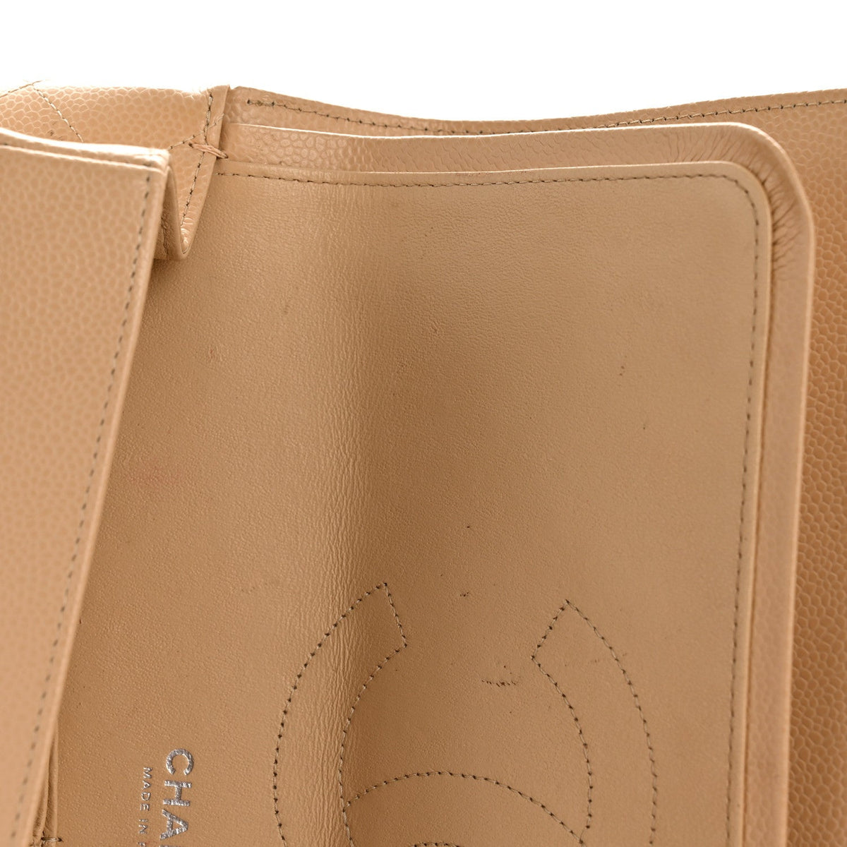 Caviar Quilted Jumbo Double Flap Beige Clair wholesalehk.shop